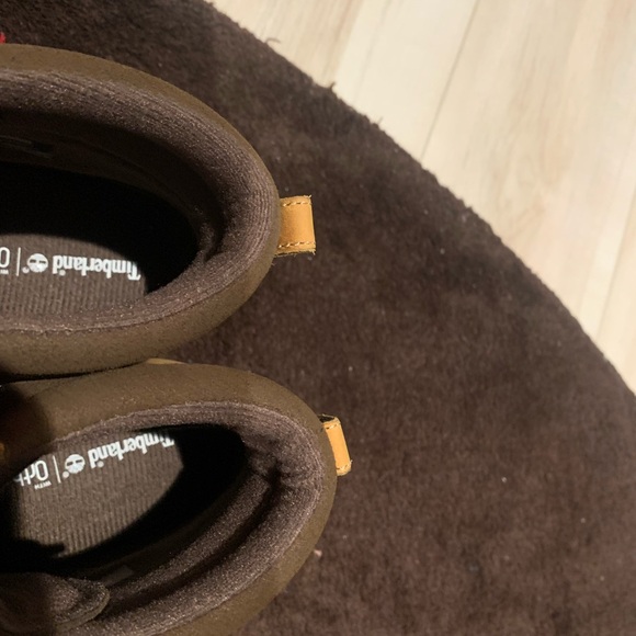 Timberland Tan Boots women's 11 with Bold Red Laces - Picture 4 of 4